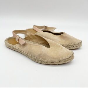 Maypol Espadrille Slingback Flats. Size 6